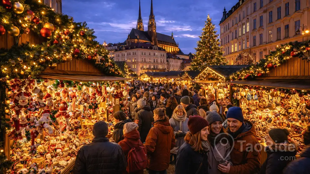 Brno Christmas Market scene
