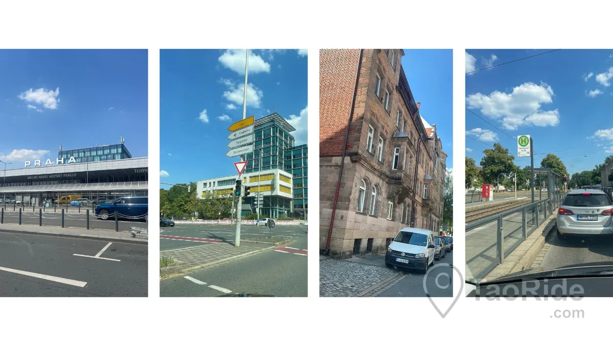 Private transfer from Prague to Nuremberg in a premium Mercedes V-Class by TaoRide