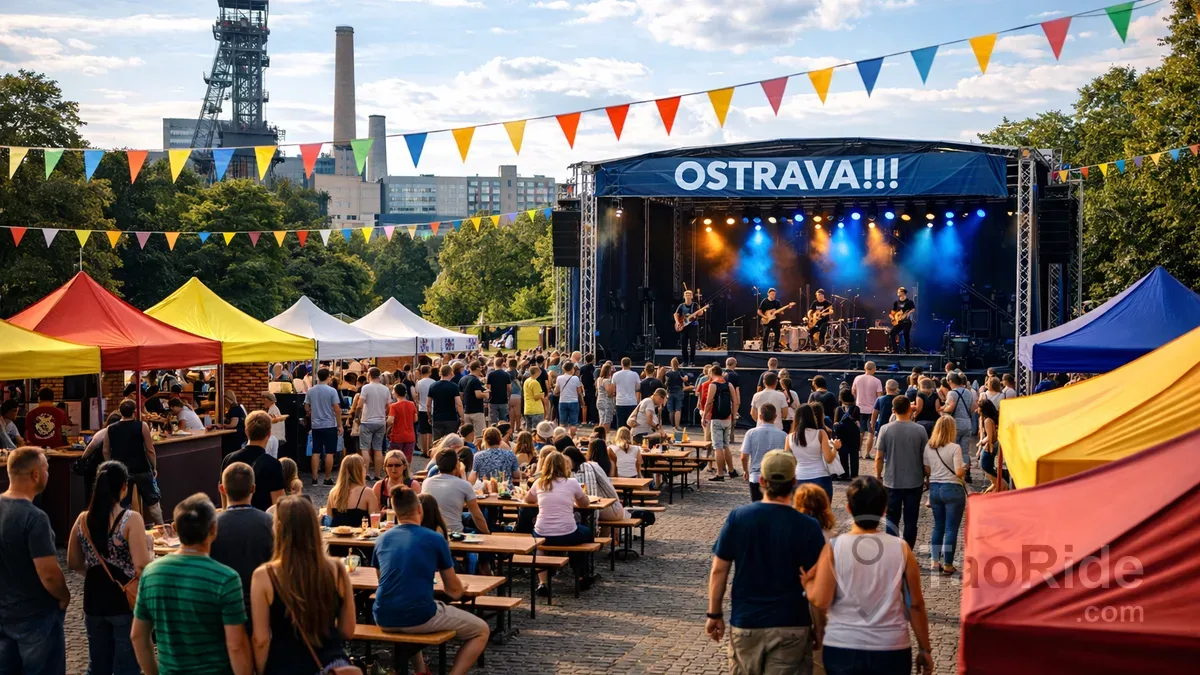 Outdoor festival in Ostrava
