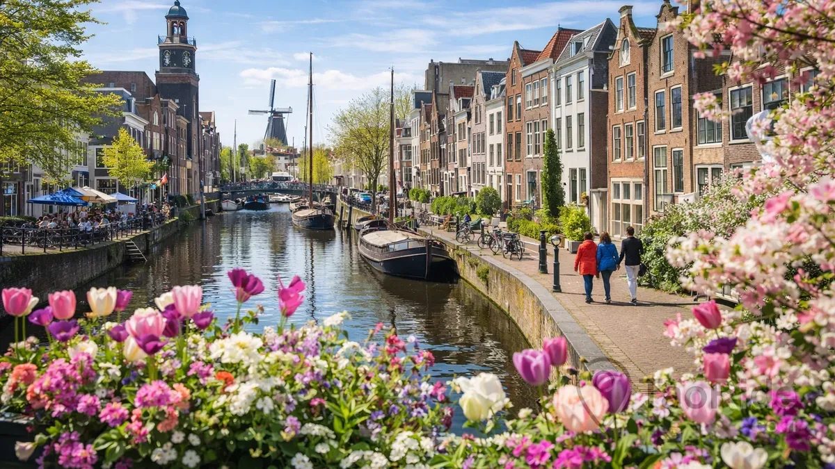 Historic Delfshaven district in Rotterdam