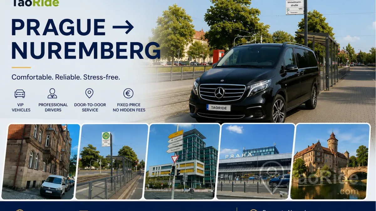 Private Transfer from Prague to Nuremberg | Premium Door-to-Door Service