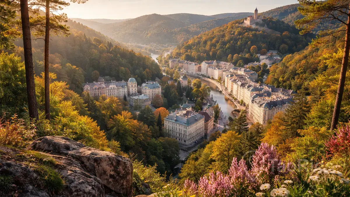 Beautiful nature in Karlovy Vary