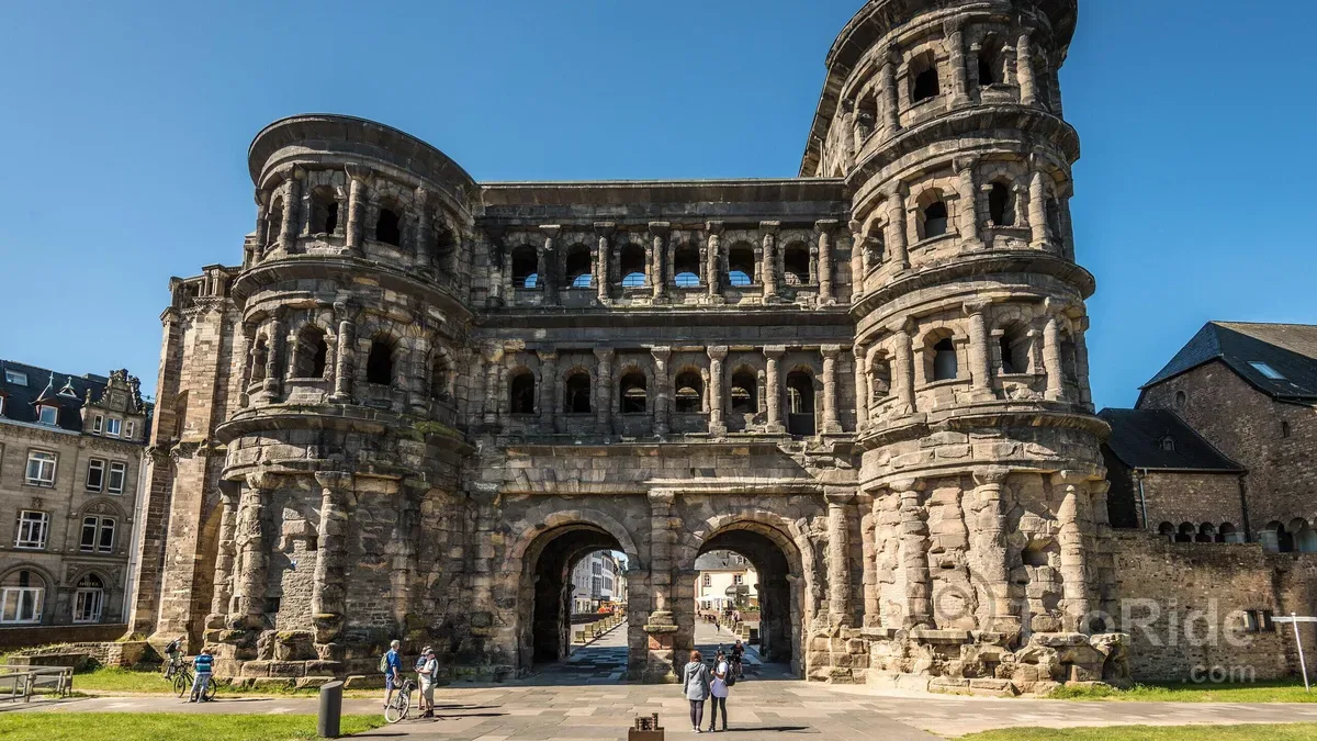 Porta Nigra, the famous Roman city gate in Trier, Germany