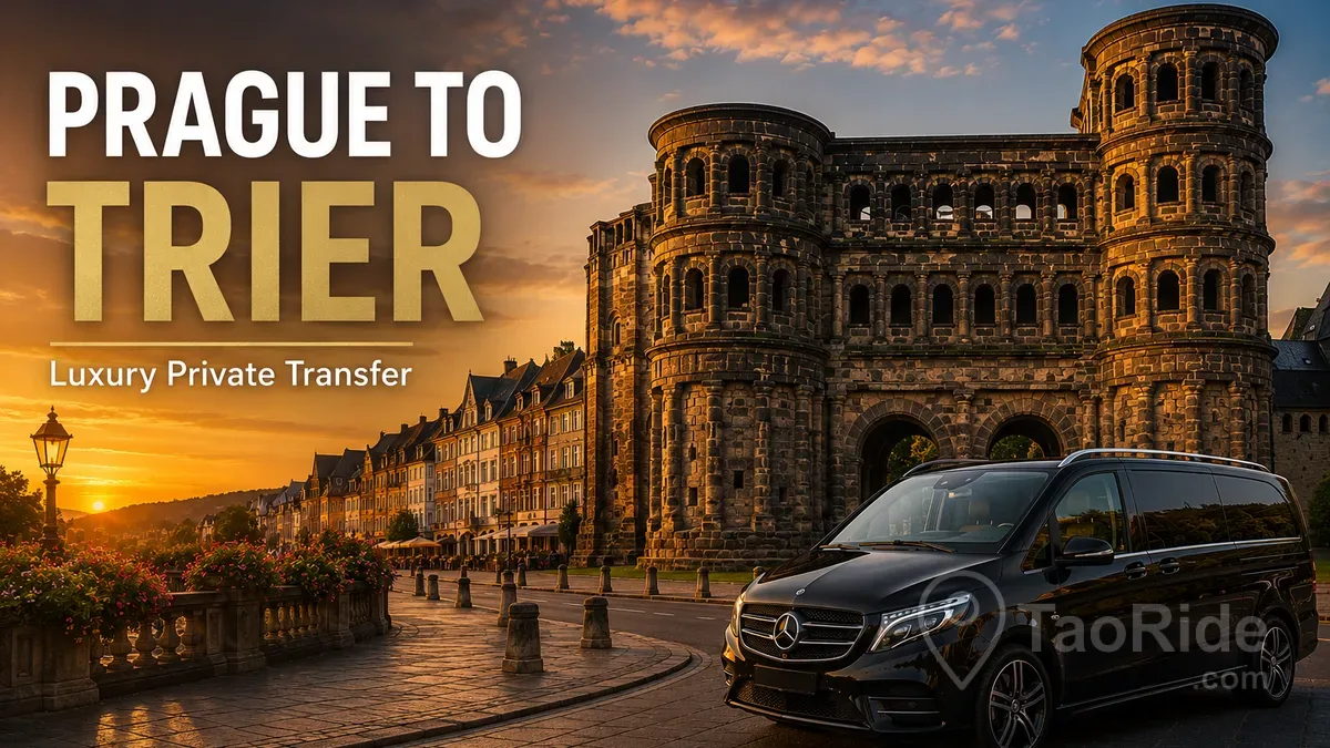 Prague to Trier Private Transfer | Luxury Chauffeur Service