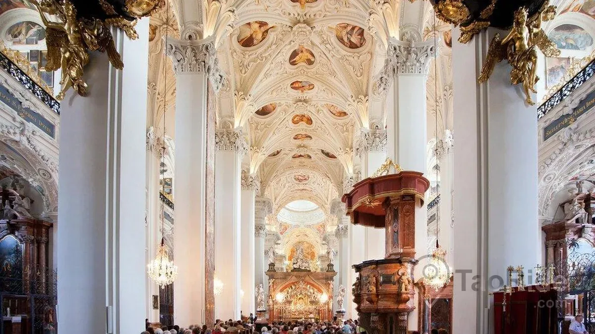 Mariazell Basilica in Austria with its magnificent Baroque interior and historic pilgrimage architecture
