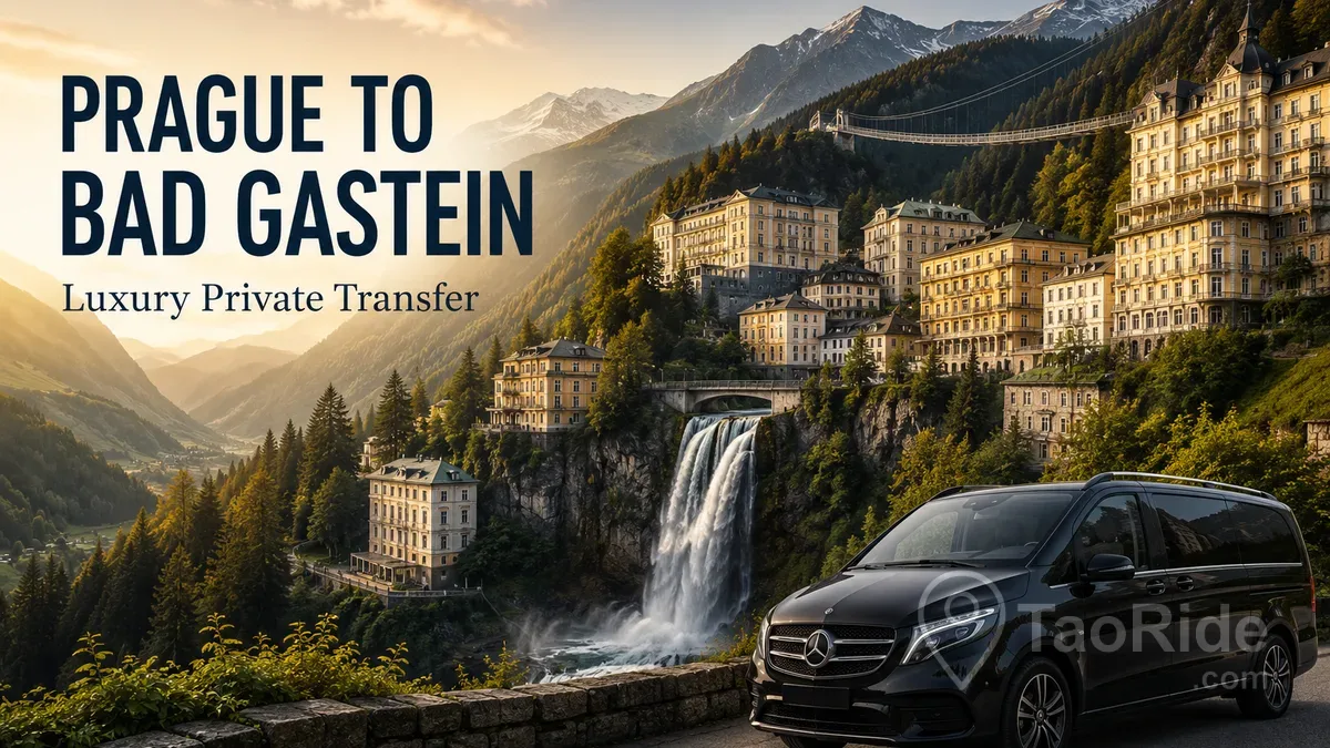 Prague to Bad Gastein Private Transfer | Luxury Chauffeur Service | TaoRide
