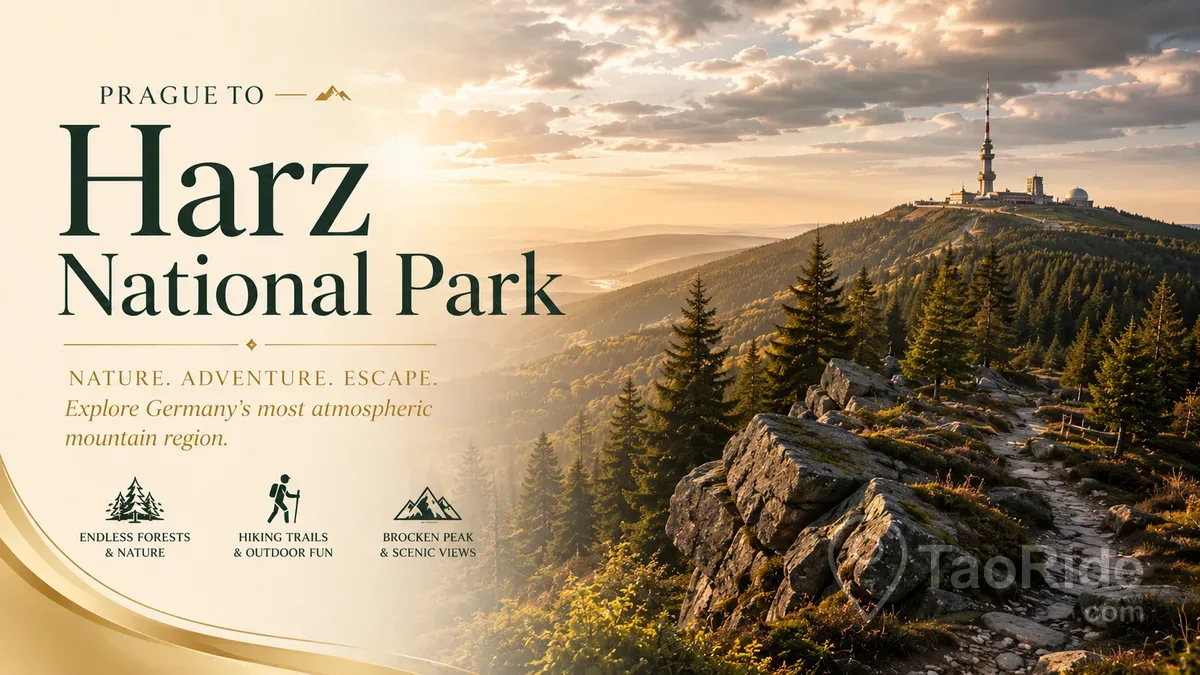 Prague to Harz National Park private transfer through the forests and mountains of northern Germany