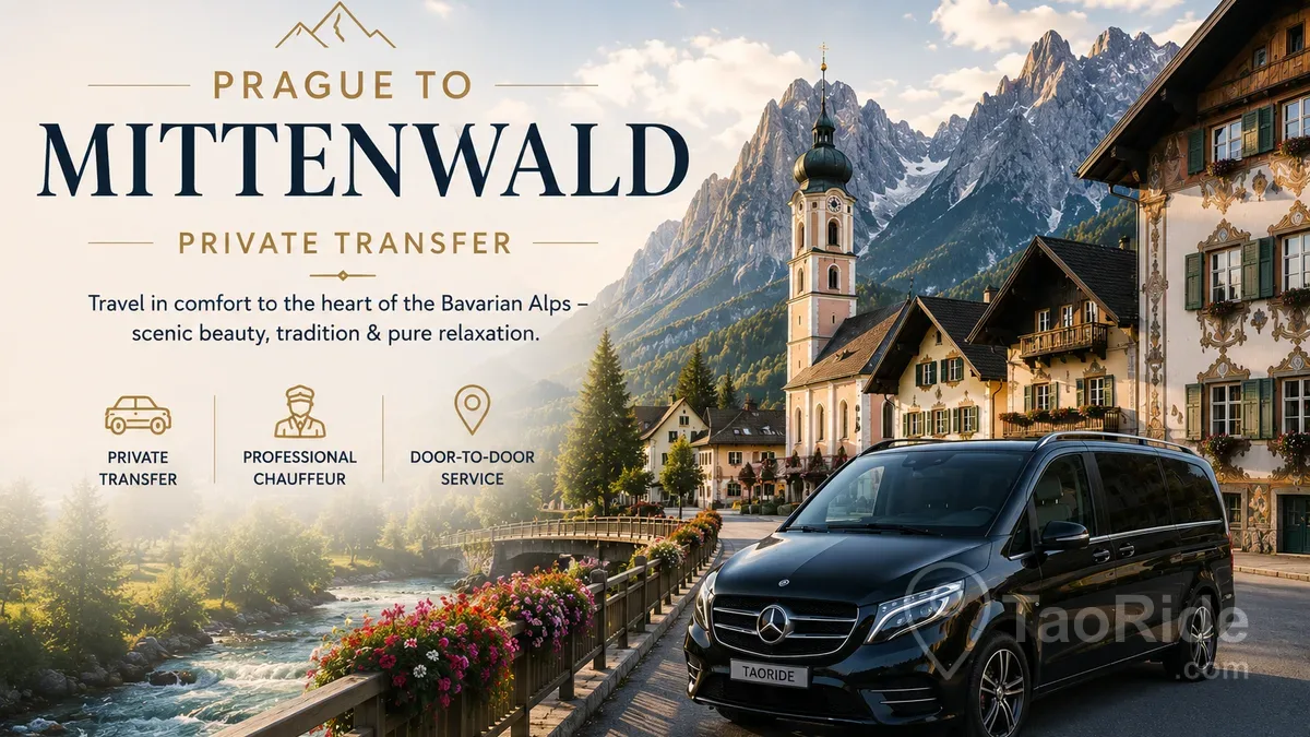 Prague to Mittenwald private transfer in the Bavarian Alps